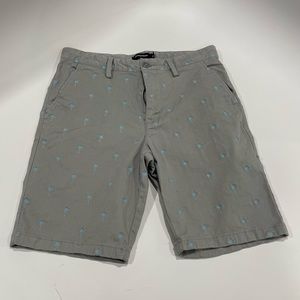 Nordstrom Boys Grey Shorts with Palm Trees